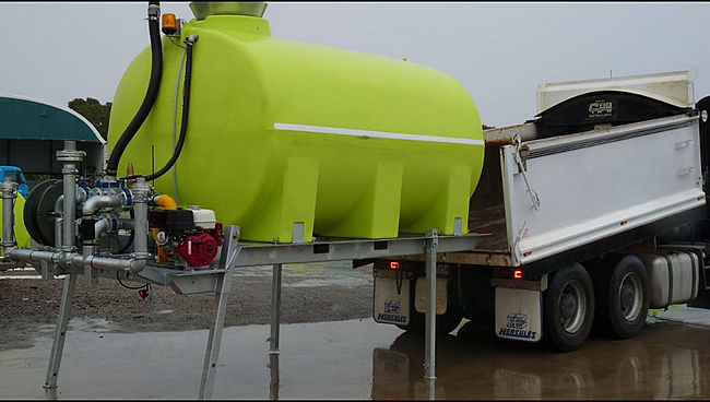 loading legs for Water cartage tipper truck