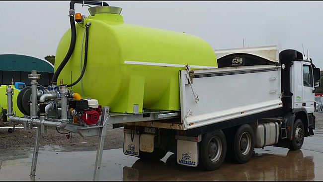 loading legs for Water cartage tipper truck